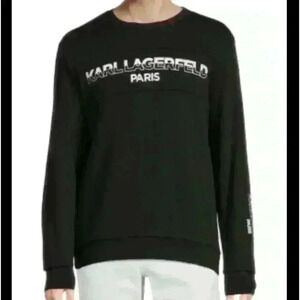 Karl Lagerfeld sweatshirt size small worn once!  Black white